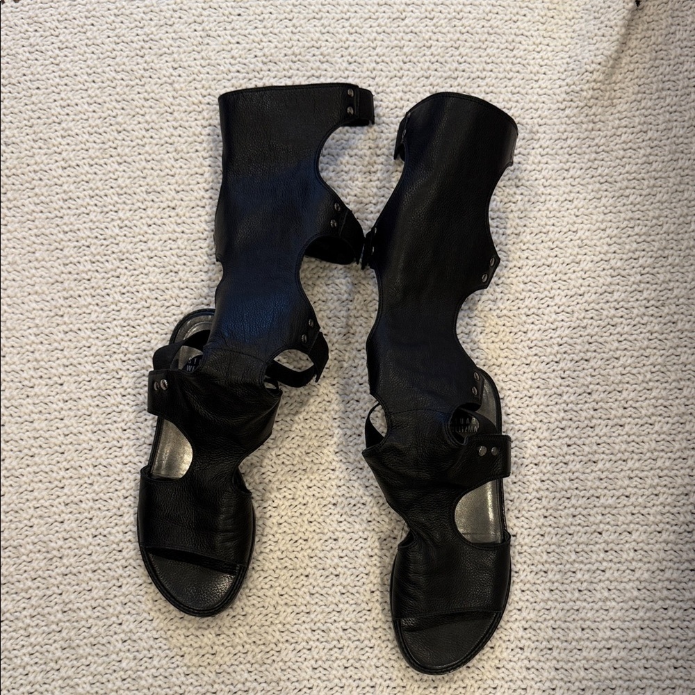 STUART WEITZMAN Tall Cut Out Gladiator Sandals Flats Boot Shoe
6/5 M - Picture 5 of 12
